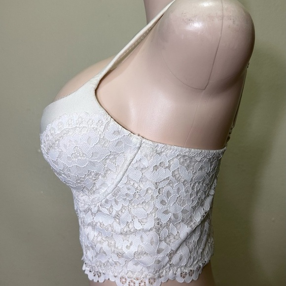 NWT VICTORIA SECRET Elegant White Lace Bustier - Picture 2 of 8